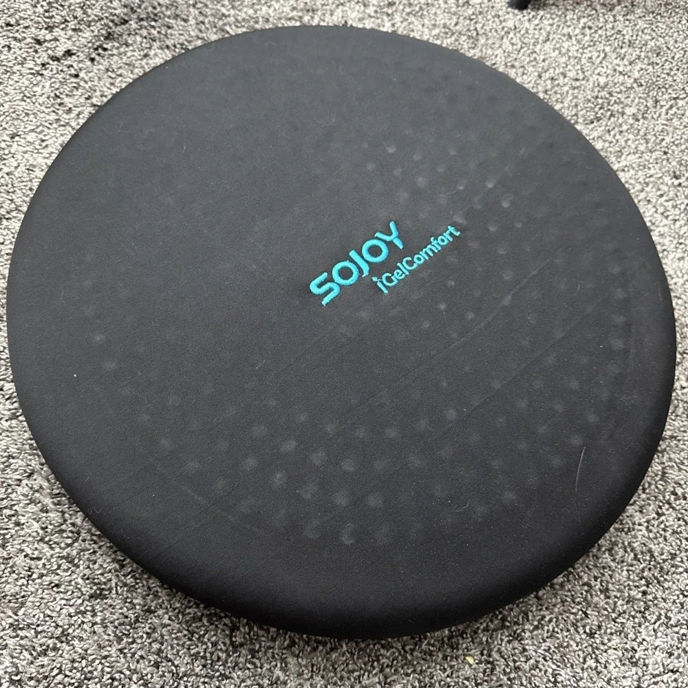 Sojoy iGelComfort Deluxe Gel Swivel Seat Cushion 360 Rotating Memory Foam 13.5